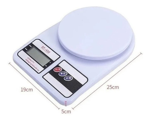 Imagen 4 de 5 de Bascula Digital Gramera De Cocina Pesa De 1 Gramo A 7 Kilo