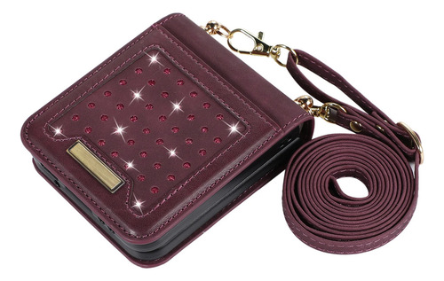 Funda De Cuero Tipo Billetera Solt Con Cordón Cruzado Para