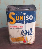 Comprar Antigua Lata Aceite Suniso, De Sunoco, Usa, Vacia, Rota #1