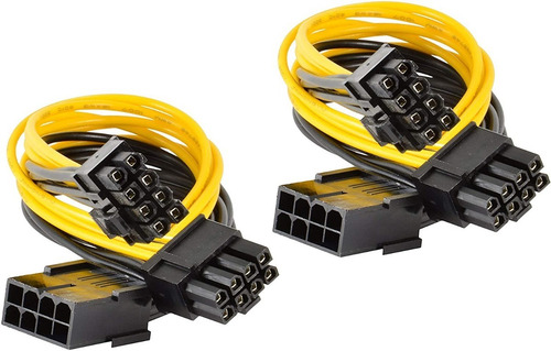 Imagen 3 de 4 de Cable De Alimentación Pci Express Vga 8 Pines A Doble (6+2)