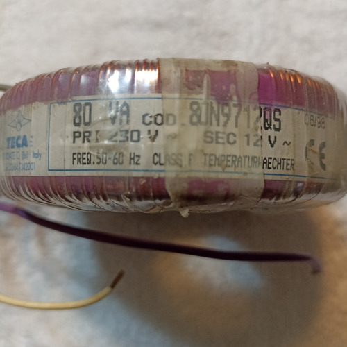 Transformador Magnetico Toroidal Pri 230v Sec 12v