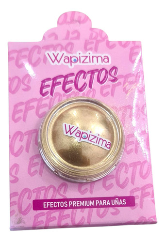 Polvo Efecto Espejo, Oro Para Uñas Wapizma 1g Oro