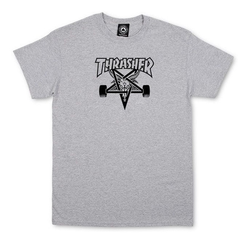 Polera Thrasher M Skategoat Gris Skateboard | Laminates