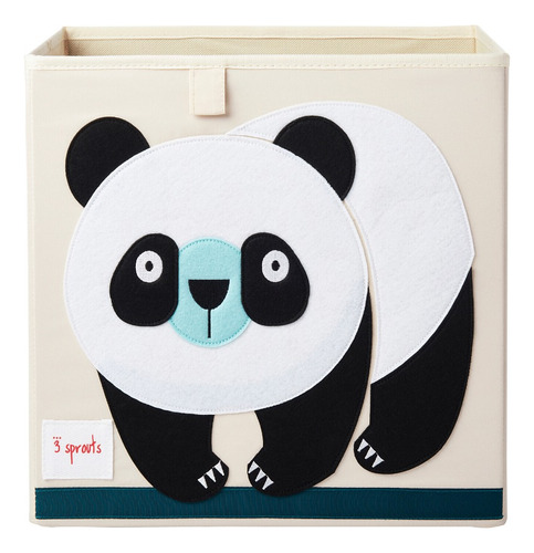 3 Sprouts, Caja Para Juguetes Panda, Medidas 33x33x33