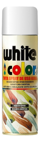 Tinta Spray Branco Fosco Uso Geral 340ml - Unidade