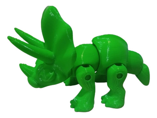 Juguete Dinosaurio Triceratops Articulado Impresion  3d 