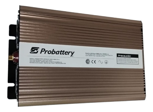 Inversor de corriente Probattery FIOP-1000/12V con voltaje mínimo de salida 210V y 11V de entrada