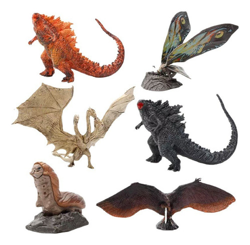 Figura De Acción De Godzilla, Rey De Los Monstruos, 6 Unidad