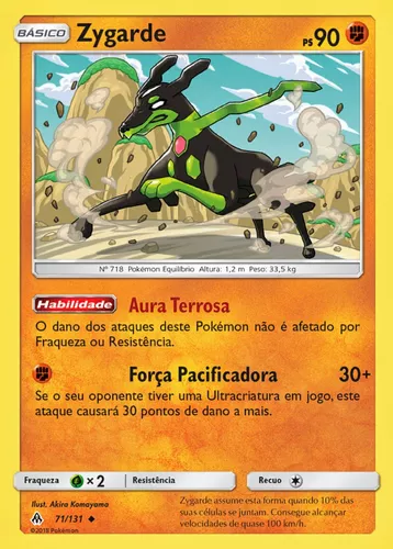 carta pokémon zygarde gx rara - Comprar Cartas Colecionáveis