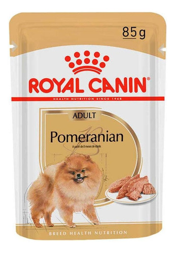 Ração Úmida Royal Canin Cães Adultos Pomeranian Sachê 85g