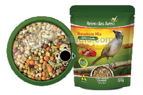 Ração Boiadeiro Mix - 500g - Reino Das Aves