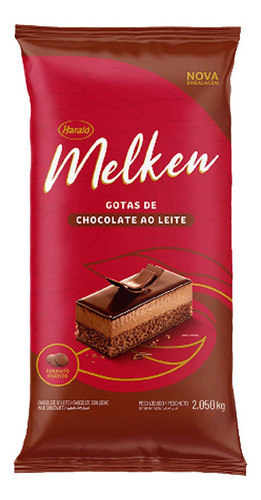 Chocolate Ao Leite Gotas Melken 2,050kg Harald