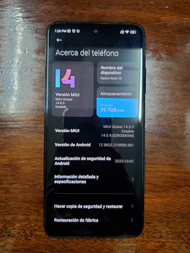 Hot Sale - Xiaomi Redmi Note 10 Dual Sim 64gb 4gb Ram Desbloqueado (Usado)