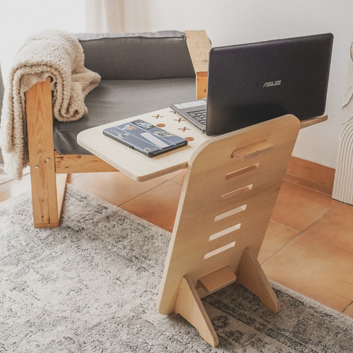 Imagen 3 de 8 de Escritorio De Madera Altura Regulable - Envío Gratis