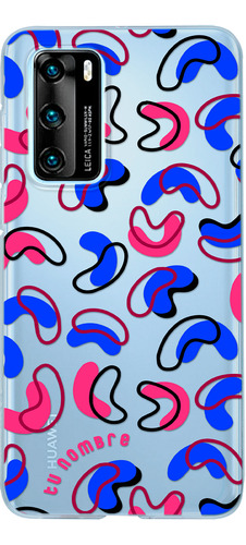 Funda Para Huawei Para Mujer Figuras Abstracto Con Nombre