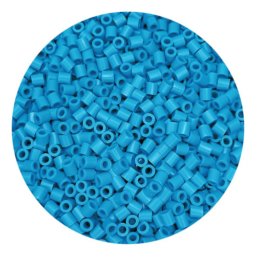 1kilo Hama Beads 5mm Color A , 18000beads Aprox Color Celeste Claro Diámetro 5 Mm