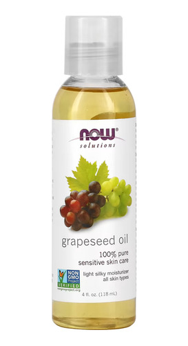 Óleo De Semente De Uva 118ml Now Foods Grapeseed Oil Puro