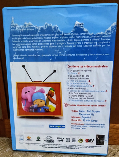 Pocoyo:dvd La Gran Fiesta,contiene Videos Musicales, Karaoke (Usado)