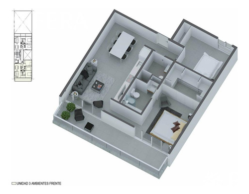 Venta De Departamento 3 Ambientes Con Balcón Corrido En Sarandí