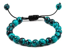 Comprar Pulseras Unisex Piedra Hematita Ojo De Tigre Azul Cuerda 6mm