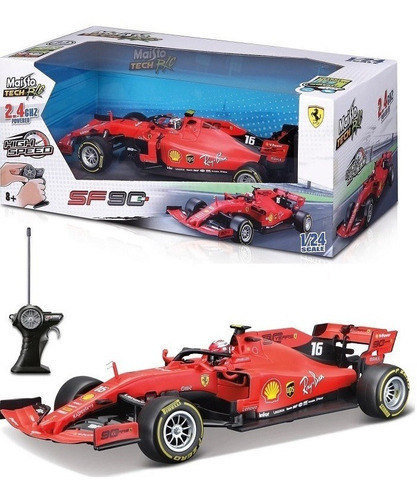 Mando a distancia Ferrari Sf90 Leclerc F1 1/24 Maisto Tech R/c