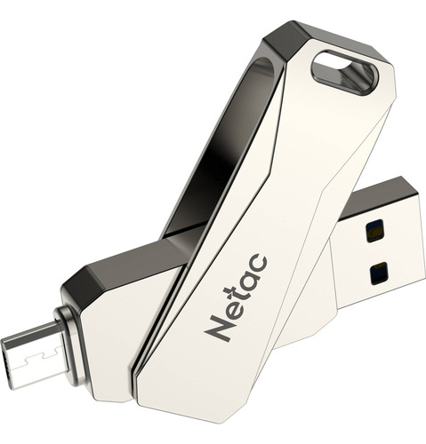 Pendrive 256gb Netac Dual Usb3.0 Y Tipo C Otg Flashdrive