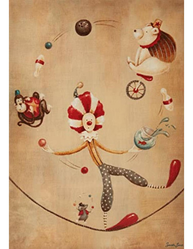 Oopsy Daisy, Fine Art For Kids Clásico Circus Payaso Lona