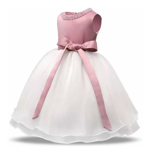 Ropa Bebé Vestido Niña Rosa Peluche