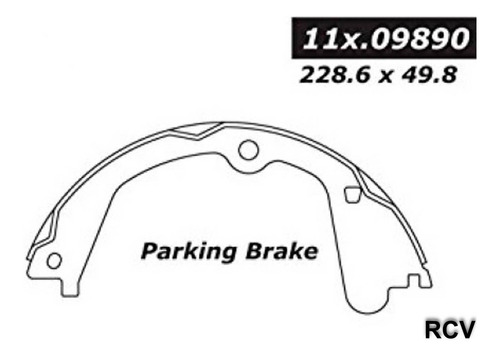 Balata Freno Mano Tras Para Chevrolet Silverado 2500hd  2013