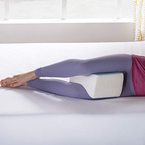 Linenspa - Almohada Ortopédica Para Rodillas Y Piernas De Memory Foam - Alivia Dolores Y Mejora El Descanso