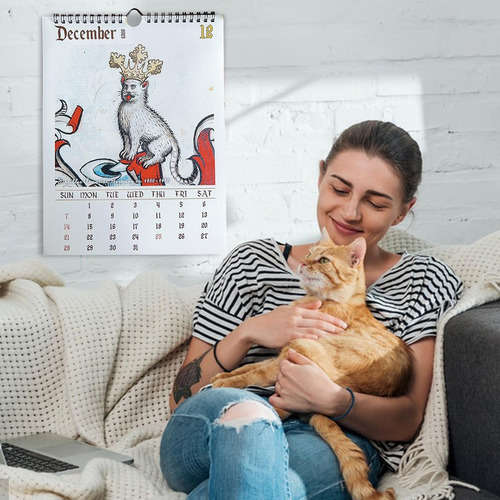 Calendario De Gatos Medievales Extraños 2025 Calendario De G