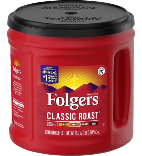 comprar Cafe Tostado Y Molido Folgers Classic Roast (734g) Importado