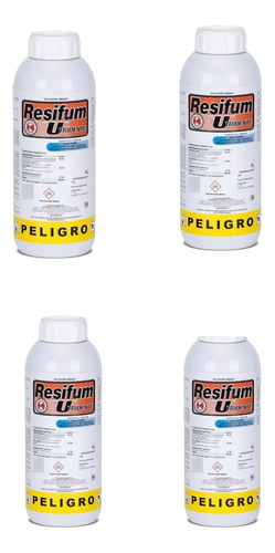 Resifum U 1lt Insecticida Control De Plagas Cucarachas 4 Pzs