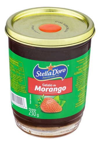 Geléia Stella D'oro morango sem glúten 230 g