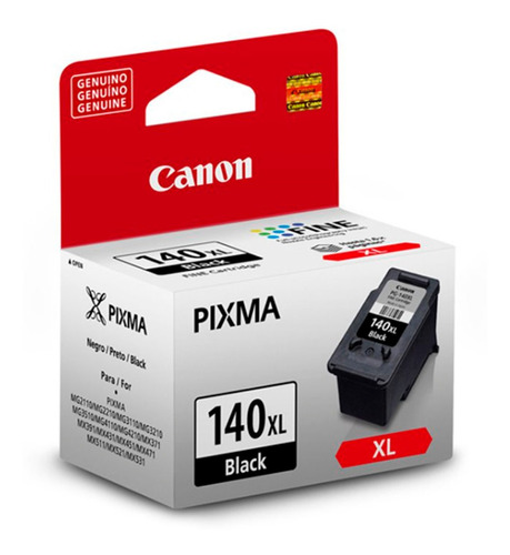 Cartucho Canon Pg-140 Xl Negro