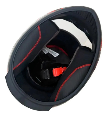 Imagem 6 de 6 de Capacete Moto Fechado Ebf E0x Feminino Roses Branco E Pink