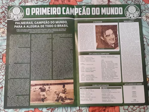 Medalha Campeão Mundial 1951 Palmeiras  Palmeiras campeão mundial, Campeões  mundiais, Primeiro campeão mundial