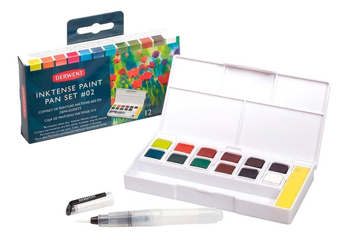 Acuarelas Derwent Inktense Paint Pan Set 2 X12 Pastillas