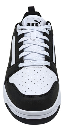Tenis Puma Rebound V6 Low Blanco-negro 392328 01 Para Hombre