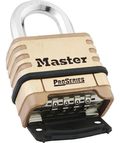 Master Lock - Candado De Combinacion, Inferior, Negro / Pla