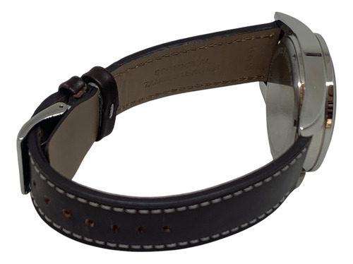 Reloj Victorinox Infantry Cronógrafo 241567 Caja 40 Mm Correa Café Bisel Plateado Fondo Negro