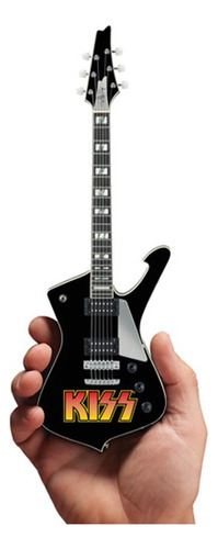 Kiss Paul Stanley Kiss Logo Iceman Mini Guitar