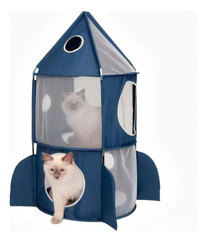 Cohete Refugio 3 Niveles Para Gatos Catit Vesper Rocket