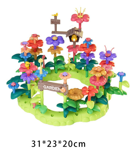 Juego De Bloques De Flores En Crecimiento 93 Piezas