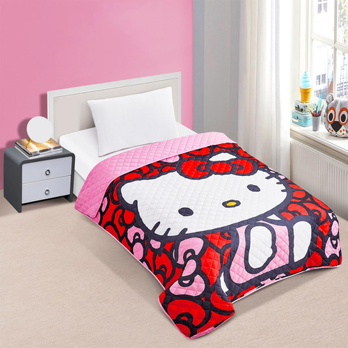 Conjunto De Cama Sanrio Hello Kitty ' Pacote Com Colcha Hell