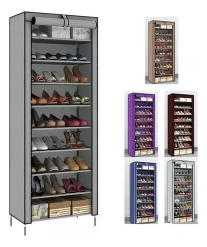 Organizador De Zapatos Zapatero Metalico-tela Diseño Torre ¡