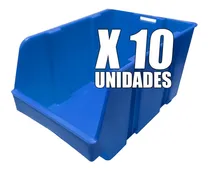 Comprar Gavetas Plásticas Apilables X10 Caja Organizador 16x12x23cm