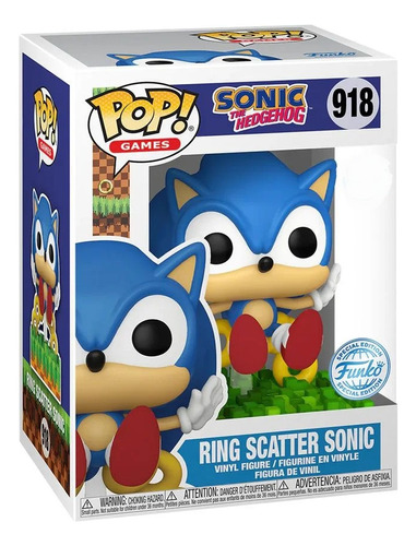 Funko Pop! Sonic Soltando Los Anillos, Edicion Especial. 918