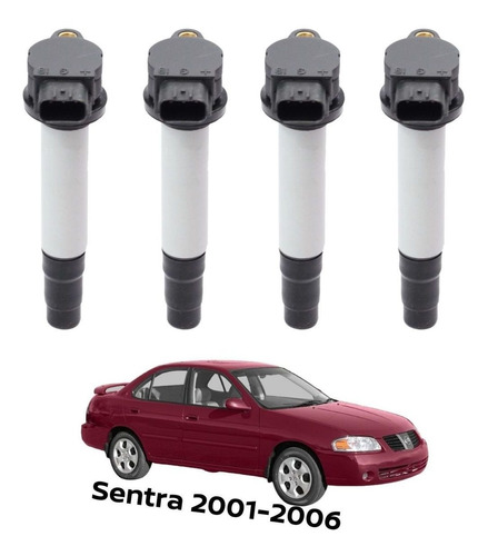 Set 4 Bobinas Sentra 1.8 2002 Voltamax