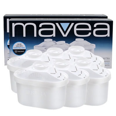 6pack Mavea Maxtra Recambio Filtro De Jarra De Filtración De
